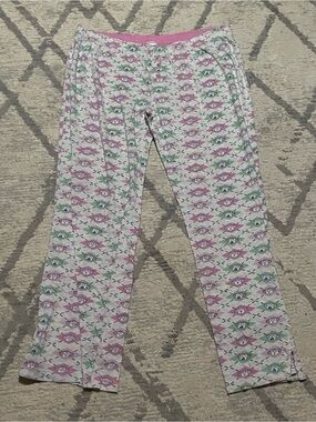 Women’s Printed Pink & Green Pajama Pants - Cozy Sleepwear